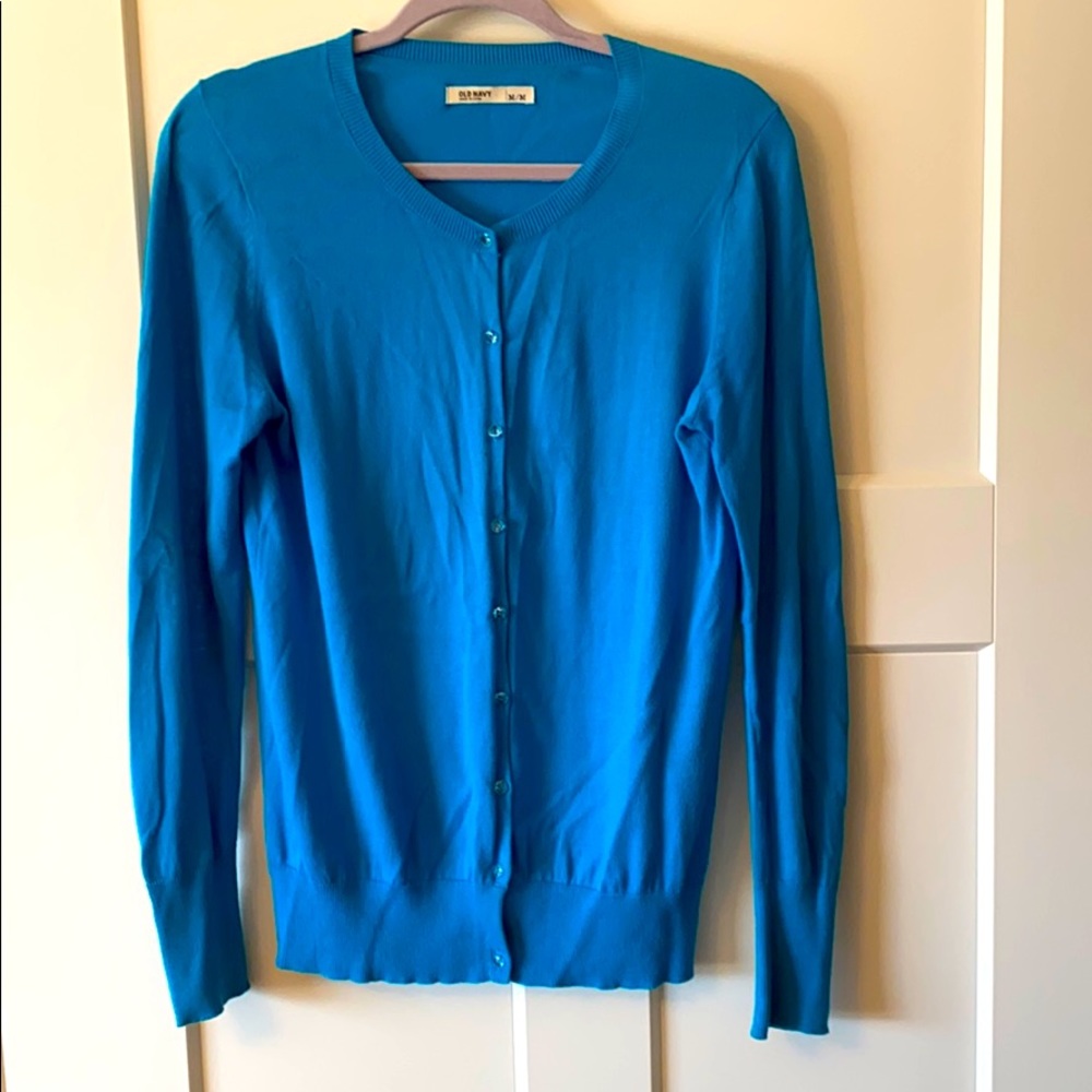 Bright Teal Cardigan